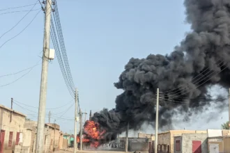 حريق يلتهم المحول الرئيسي بمحطة كهرباء سنجة