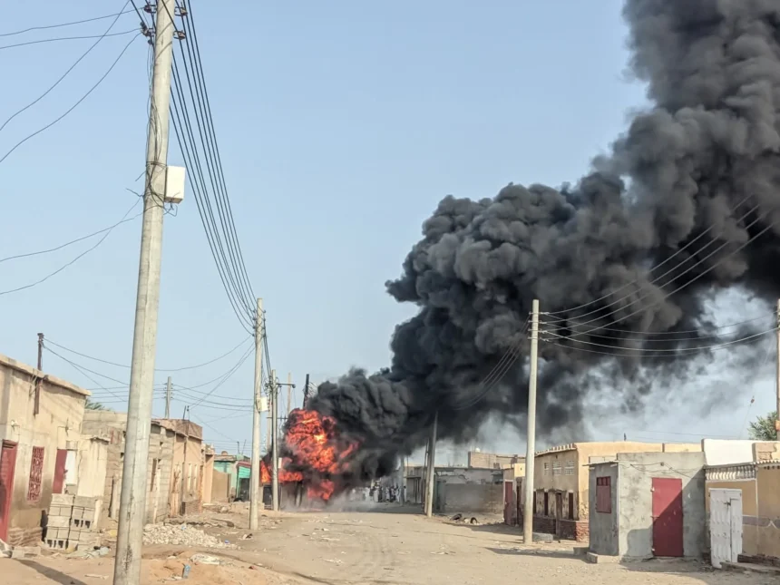 حريق يلتهم المحول الرئيسي بمحطة كهرباء سنجة
